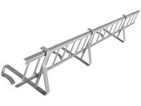 Zestaw płotka przeciwśniegowego o długości 150 cm i wysokości 15 cm, do dachówek betonowych i ceramicznych