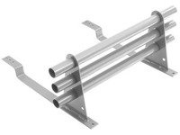 Zestaw ochrony rurowej o długości 150 cm, z 3 rzędami rur, do blachy panelowej o module 380 mm / 35 mm