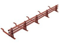 Zestaw ochrony rurowej o długości 200 cm, z 3 rzędami rur, do blachy panelowej o module 380 mm / 35 mm