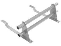 Zestaw ochrony rurowej o długości 150 cm, z 2 rzędami rur, do blachy panelowej o module 380 mm / 35 mm
