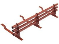 Zestaw ochrony rurowej o długości 200 cm, z 3 rzędami rur, do blachy panelowej o module 380 mm / 35 mm
