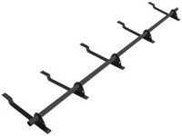 Zestaw ochrony rurowej o długości 200 cm, z 1 rzędem rur, do blachy panelowej o module 380 mm / 35 mm