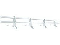 Zestaw ochrony rurowej o długości 150 cm, z 2 rzędami rur, do blachodachówki o module 330 mm / 30 mm