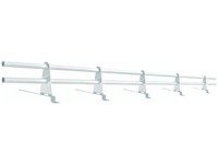 Zestaw ochrony rurowej o długości 200 cm, z 2 rzędami rur, do blachodachówki o module 350 mm / 20 mm