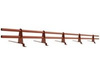 Zestaw ochrony rurowej o długości 200 cm, z 2 rzędami rur, do blachodachówki o module 350 mm / 30 mm
