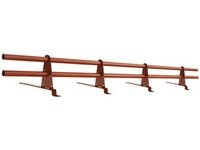 Zestaw ochrony rurowej o długości 150 cm, z 2 rzędami rur, do blachodachówki o module 350 mm / 35 mm