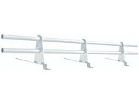 Zestaw ochrony rurowej o długości 150 cm, z 2 rzędami rur, do blachodachówki o module 350 mm / 35 mm