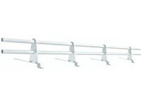 Zestaw ochrony rurowej o długości 150 cm, z 2 rzędami rur, do blachodachówki o module 350 mm / 35 mm