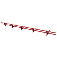 Zestaw ochrony rurowej z 2 rzędami rur do pokryć płaskich