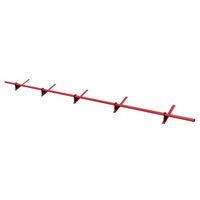 Zestaw ochrony rurowej z 1 rzędem rur do pokryć płaskich