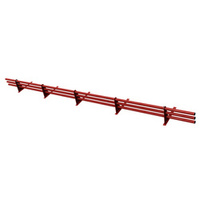 Zestaw ochrony rurowej z 3 rzędami rur do pokryć płaskich