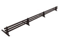 Zestaw ochrony rurowej o długości 150 cm, z 3 rzędami rur, do pokryć płaskich