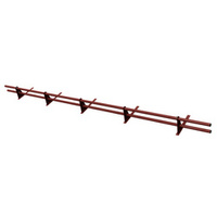 Zestaw ochrony rurowej z 2 rzędami rur do pokryć płaskich