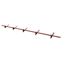 Zestaw ochrony rurowej z 1 rzędem rur do pokryć płaskich