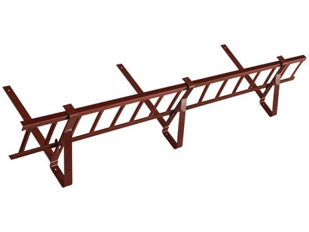 Płotek przeciwśniegowy 150 cm o wysokości 15 cm do blachodachówki o module 400/20 mm