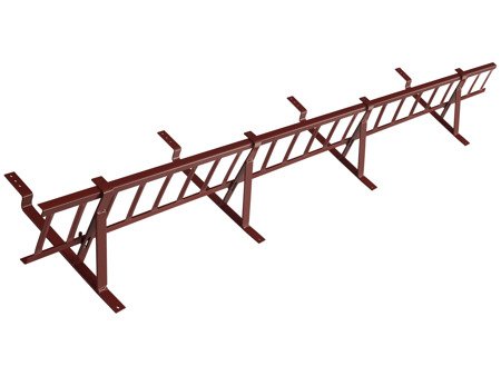 Płotek przeciwśniegowy 150 cm o wysokości 15 cm do blachy panelowej o module 380/35 mm