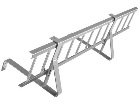 Płotek przeciwśniegowy 150 cm o wysokości 15 cm na dach pokryty karpiówką