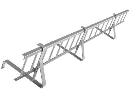 Płotek przeciwśniegowy 150 cm o wysokości 20 cm na dach pokryty karpiówką