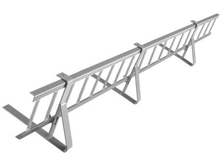 Płotek przeciwśniegowy 200 cm o wysokości 20 cm do pokryć płaskich