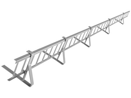 Płotek przeciwśniegowy 200 cm o wysokości 20 cm do pokryć płaskich