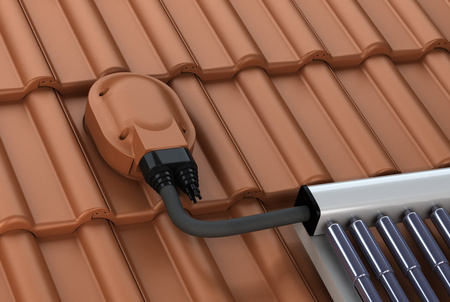 Przejście solarne i fotowoltaiczne Tile do dachówki betonowej