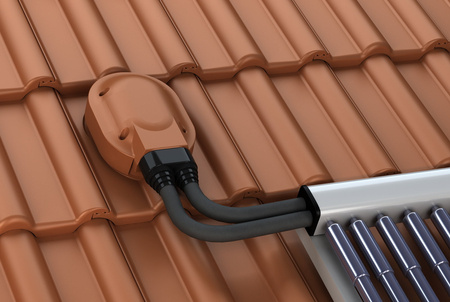 Przejście solarne i fotowoltaiczne Tile do dachówki betonowej