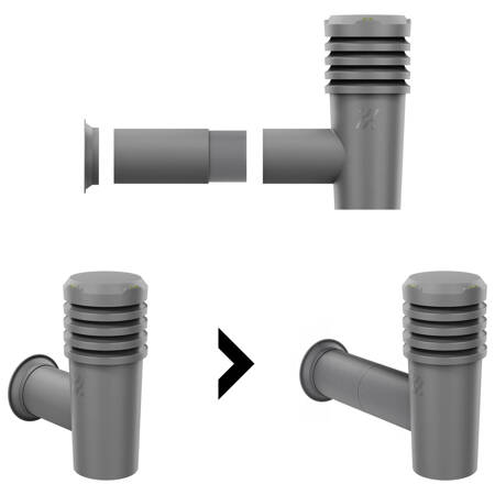 Rura przedłużająca do wywietrznika SideVent 110 mm