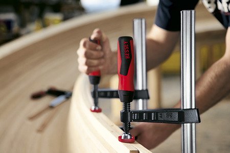 Ścisk śrubowy stolarski żeliwny Original BESSEY TG z systemem BESSEY Best-Comfort