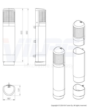 VILPE zestaw renowacyjny Ross o średnicy 160mm